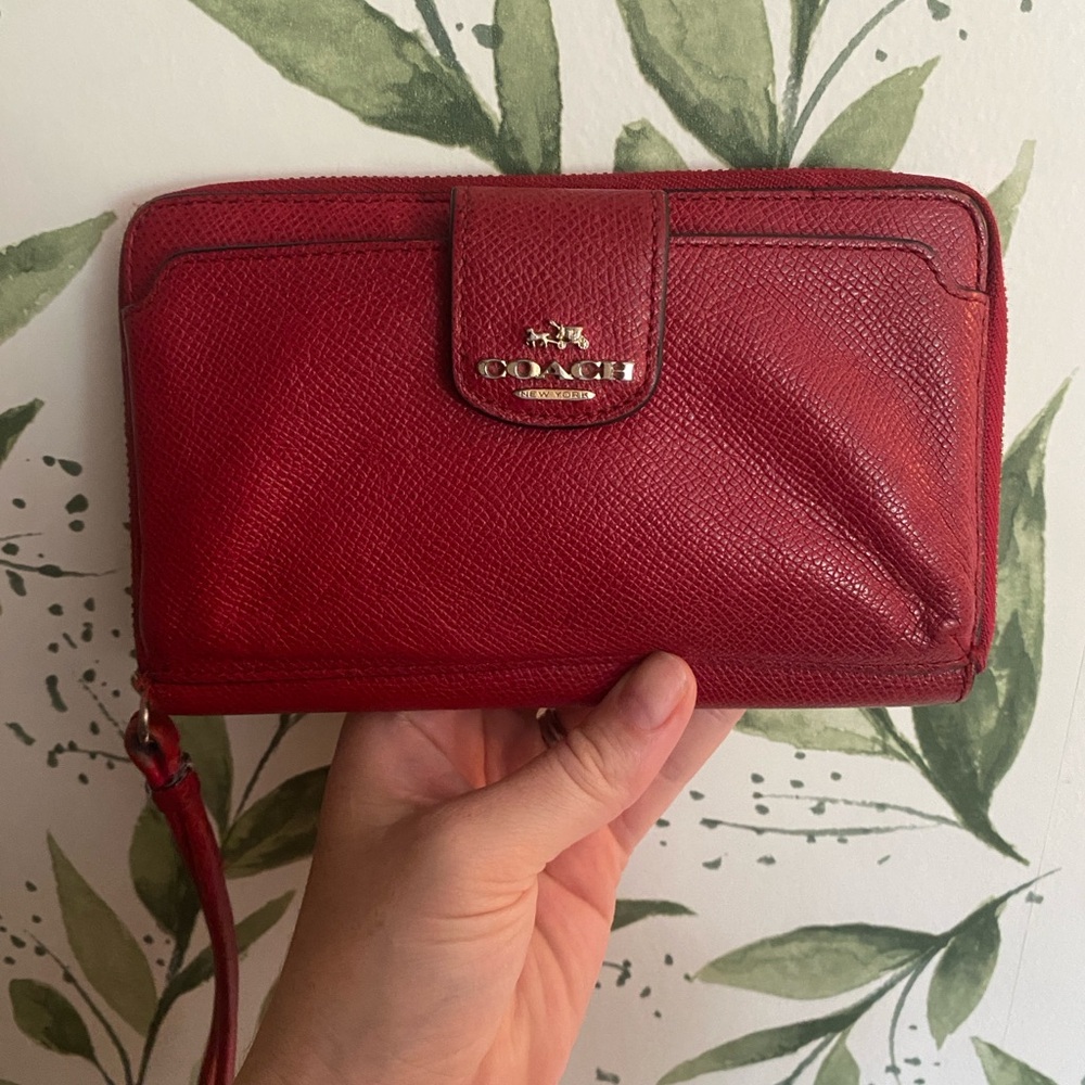 Vintage Coach Red Wallet